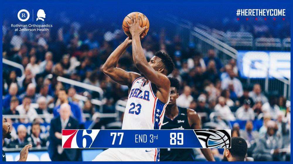 三节结束,魔术89-77领先76人。 三节结束,魔术89-77领先76人。