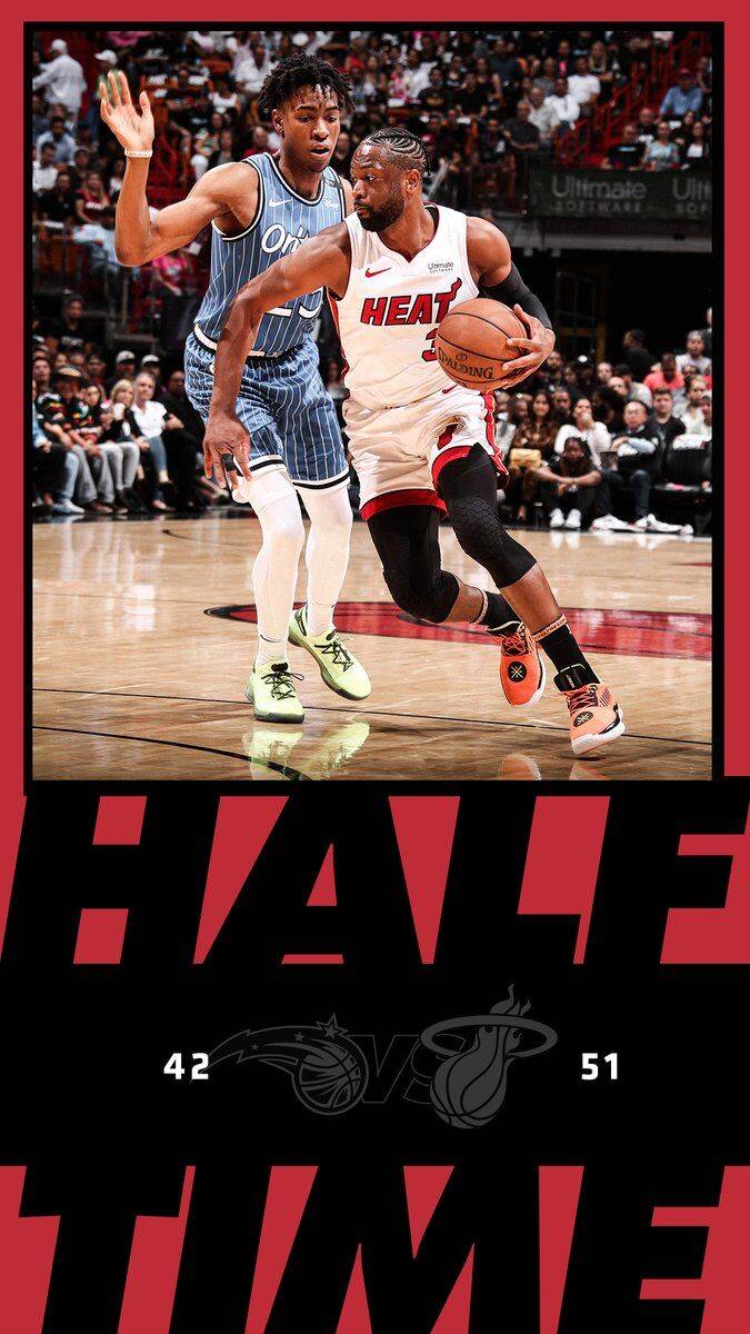 半场结束,热火51-42领先魔术。 半场结束,热火51-42领先魔术。