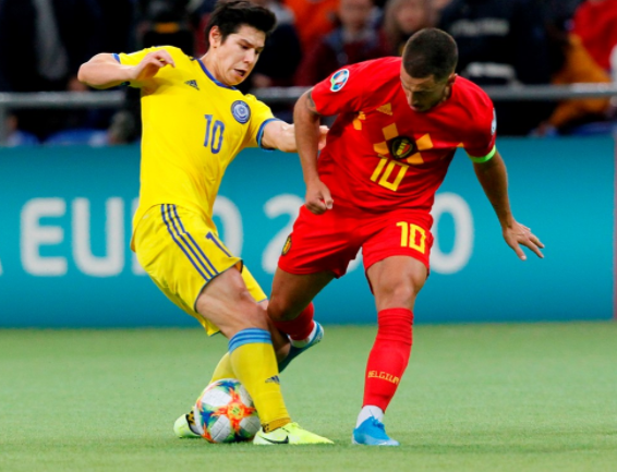 欧预赛-比利时2-0击败哈萨克斯坦 阿扎尔送助攻巴舒亚伊破门 欧预赛-比利时2-0击败哈萨克斯坦 阿扎尔送助攻巴舒亚伊破门