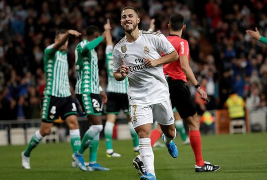 西甲-皇马狂攻无果闷平贝蒂斯 阿扎尔破门遭VAR判越位 西甲-皇马狂攻无果闷平贝蒂斯 阿扎尔破门遭VAR判越位